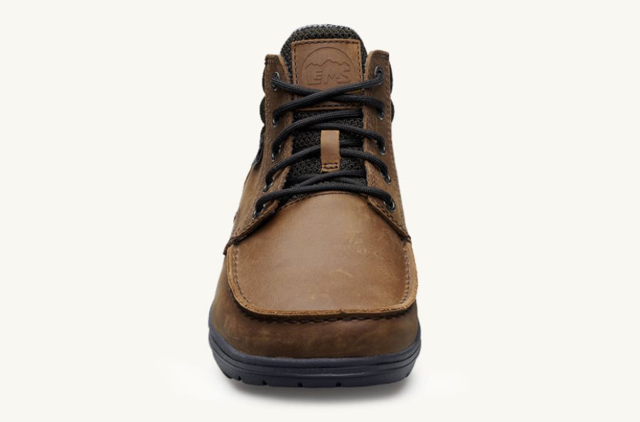 Lems Botas Boulder Cuero Hombre Umber Argentina | 9760-UTALJ