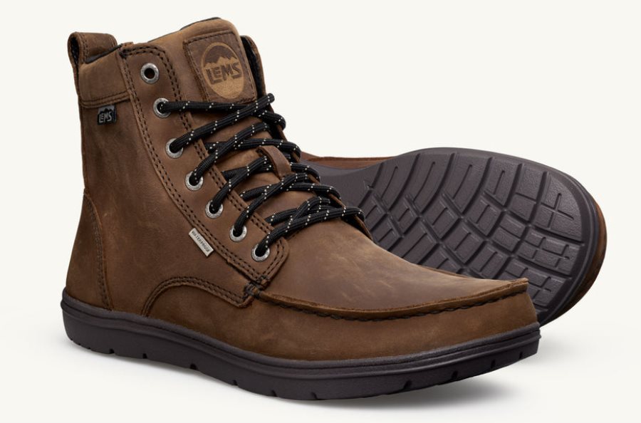 Lems Botas Boulder Impermeables Hombre Weathered-Umber Argentina | 3169-OYDEZ