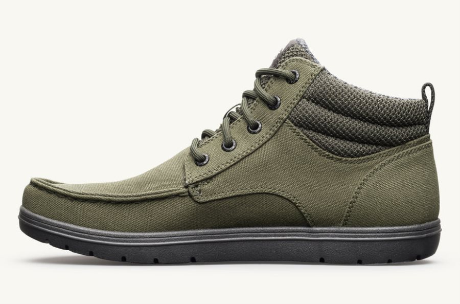 Lems Botas Boulder Mid Vegan Hombre Military-Green Argentina | 8306-KWGDY