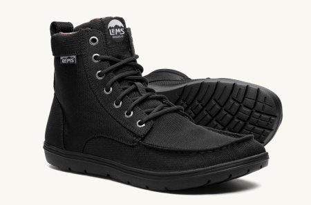 Lems Botas Boulder Nylon Hombre Black-Vegan Argentina | 9415-MTDEP